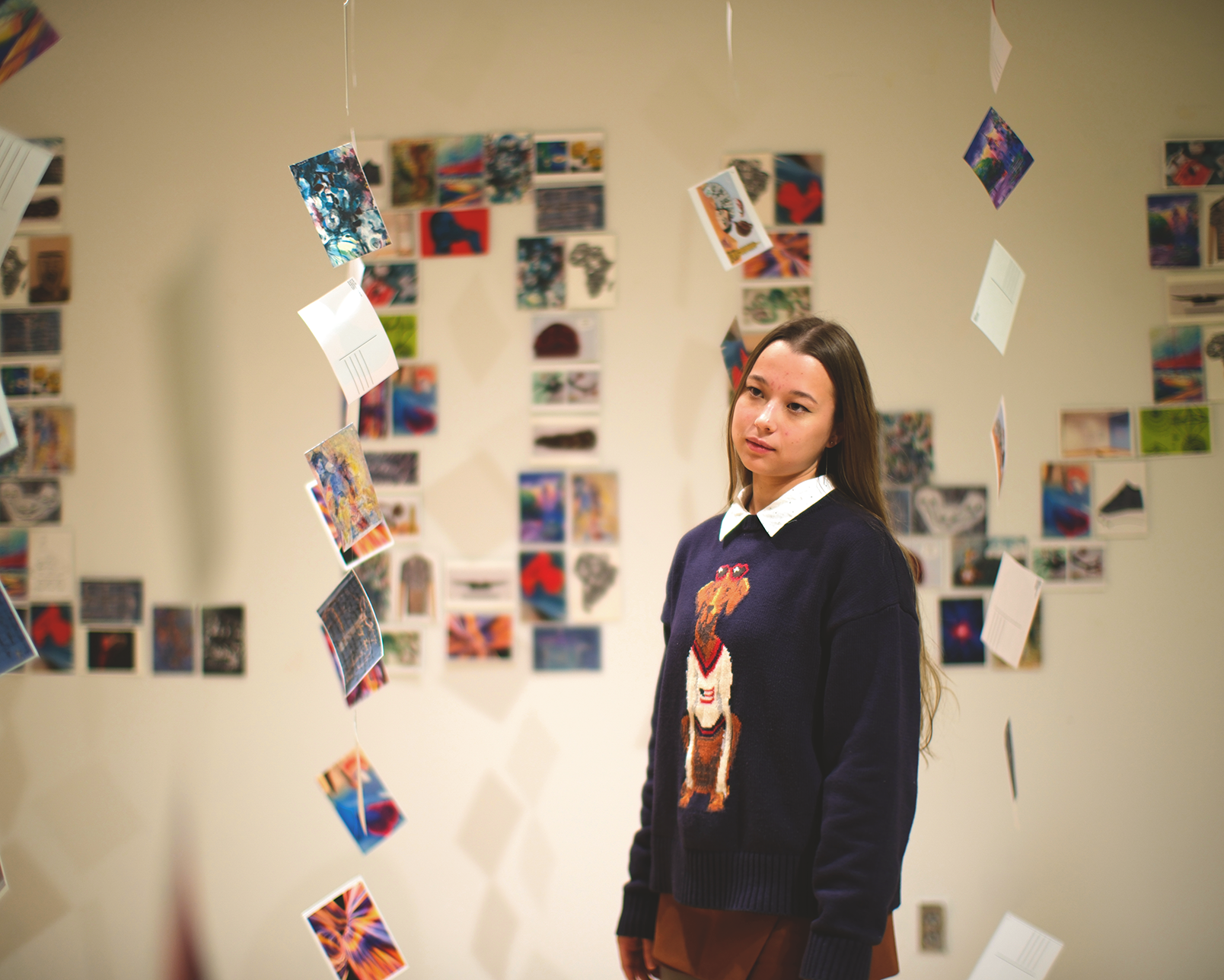 Postcards hanging photo